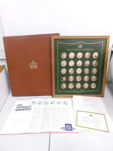 1972 Football Hall of Fame Medaillensammlung Set 50 Bronzemünzen von Franklin Mint - Bild 1 von 11