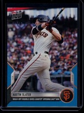 2022 Topps Now #14 Austin Slater Blue Parallel Card #d 44/49