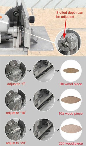 220V Woodworking Electric Tenoning Machine Wood Biscuit Jointer Slotting Machine - Picture 8 of 8