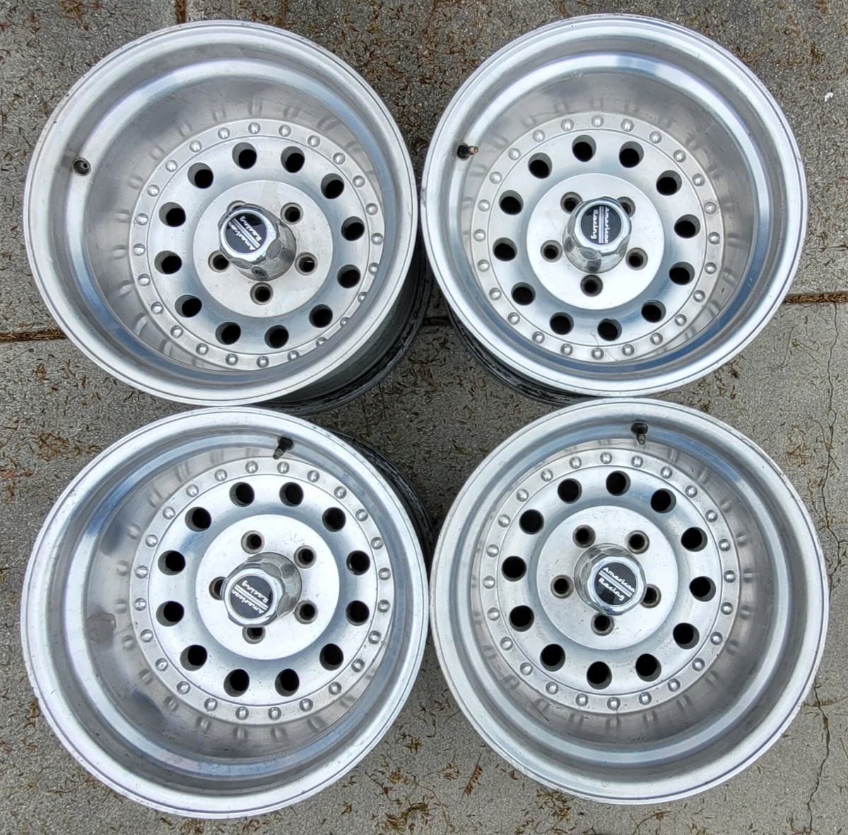 U.S ARMY 星条旗&アメリカンイーグル カスタム用 28cm/11インチ 15x10 5x4.5 Supreme American Racing Outlaw II Wheels Rims
