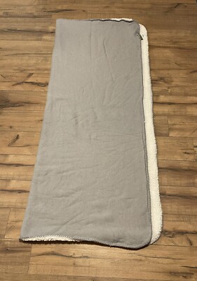 Papier & Chaud Gray Luxury Throw 48.5'' x 58'' ~ EUC