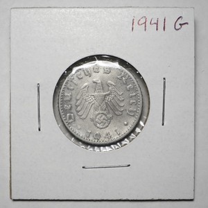 Germany 1941 G 50 Reichspfennig, KM#96 XF Details Smoothed