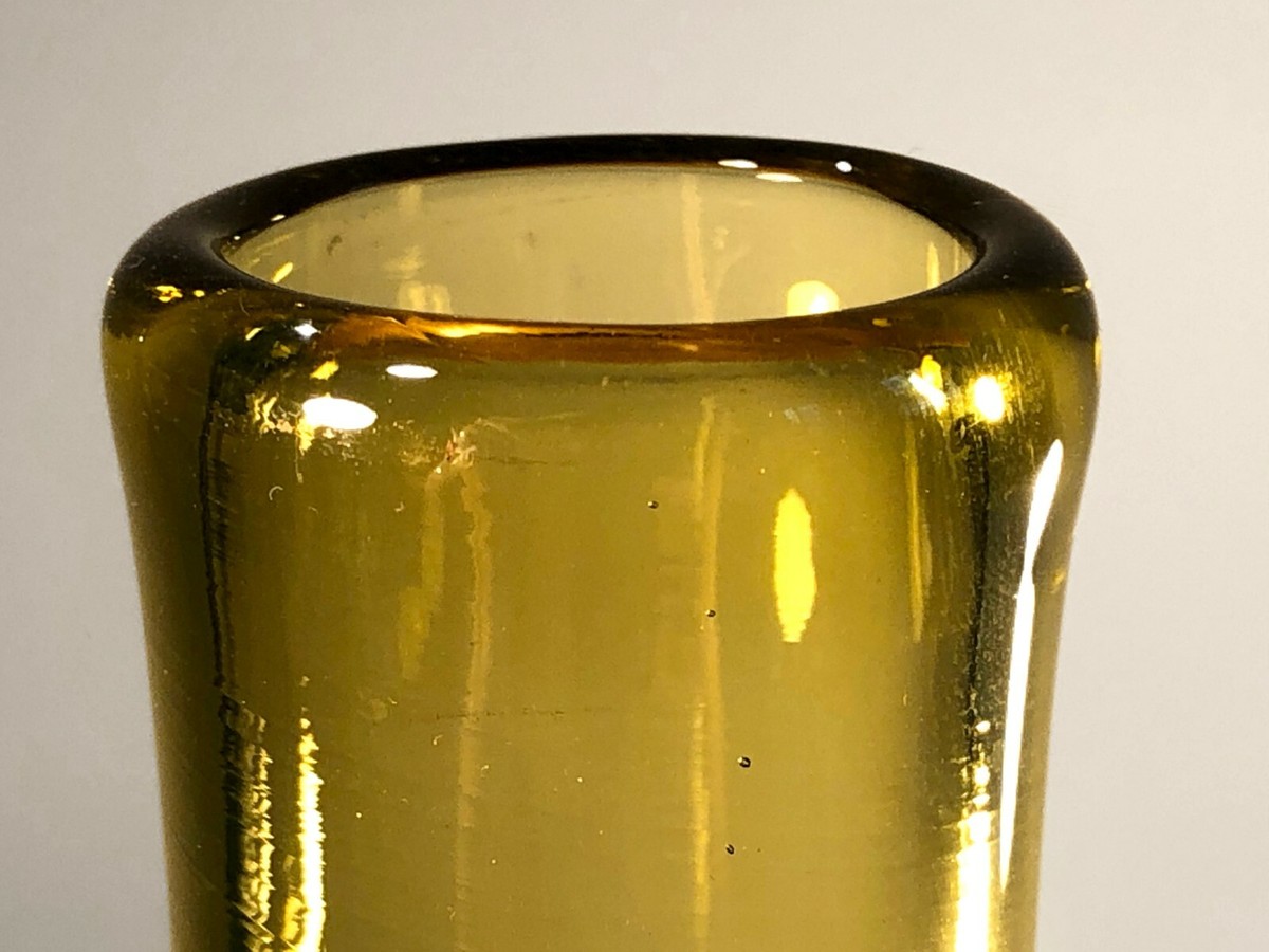Vase soliflore en pâte de verre multicolore vintage 1960 30
