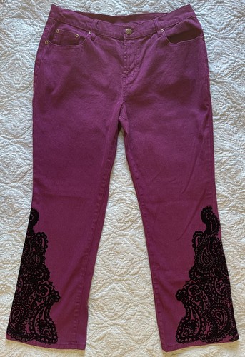 DG2 Jeans by Diane Gilman Maroon 