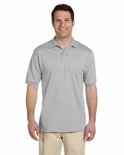 JERZEES Mens SpotShield 50/50 Polo Sport Shirt 437MSR S-5XL Cotton/Polyester - Picture 4 of 26