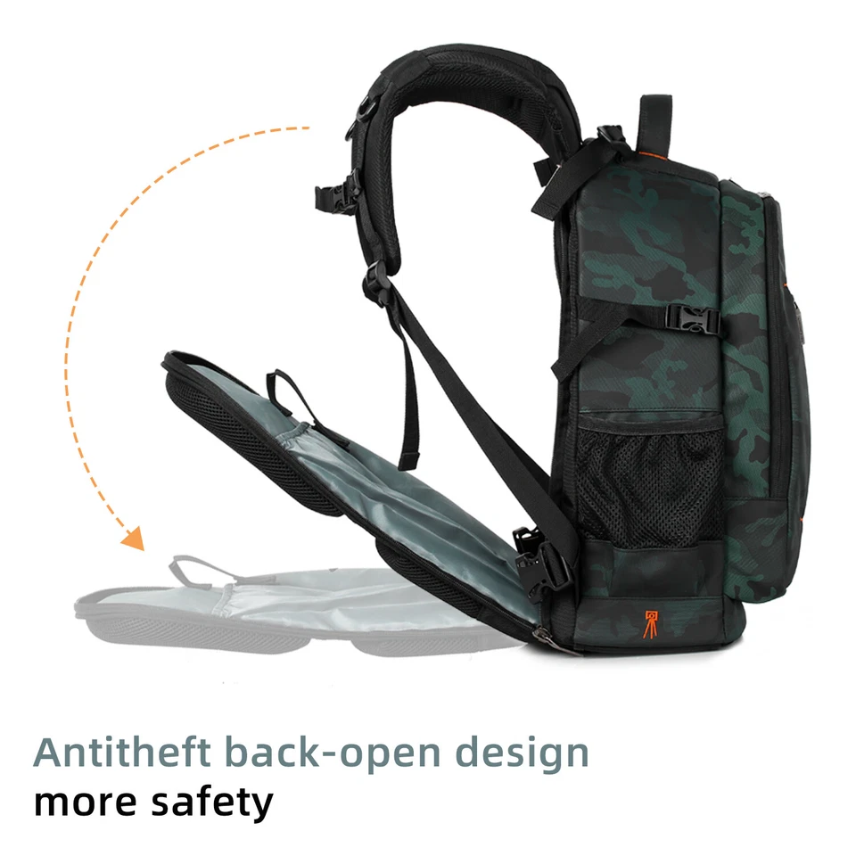 K&F Concept Multifunctional Large 25L SLR Camera Backpack for Travel Photography - image 4 of 4