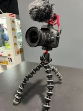 EOS Canon 90D + EFS 10-22 Wide Lens + RODE Microphone + JOBY Tripod