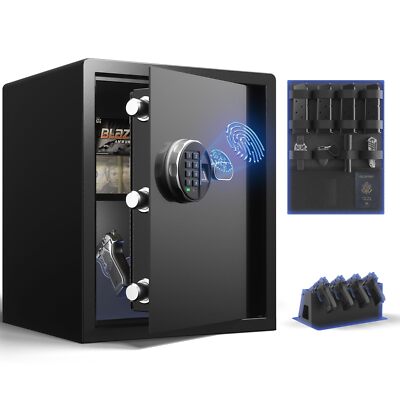 Grimtron Gun Safe for Multiple Pistols 1.71 cu. ft. - Biometric Quick Access ...