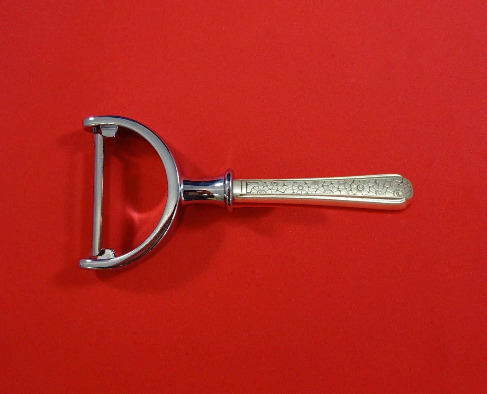 Old Brocade by Towle Sterling Silver Vegetable Peeler HHWS Custom Made 6"