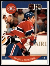 1990-91 Pro Set #158 Mathieu Schneider