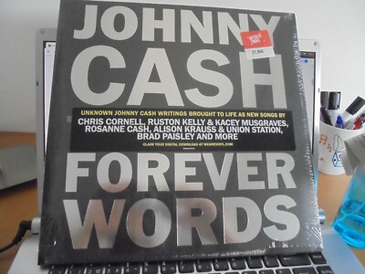 RAR 2 LP'S 33. JOHNNY CASH. FOREVER WORDS. MINT. PRECINTADO. STICKER