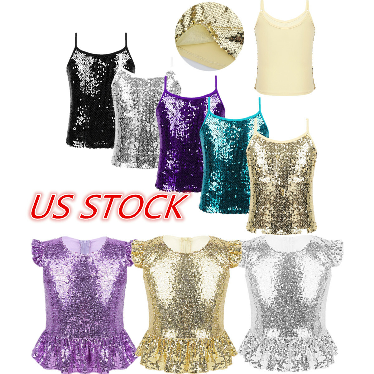 sequence tops for girls