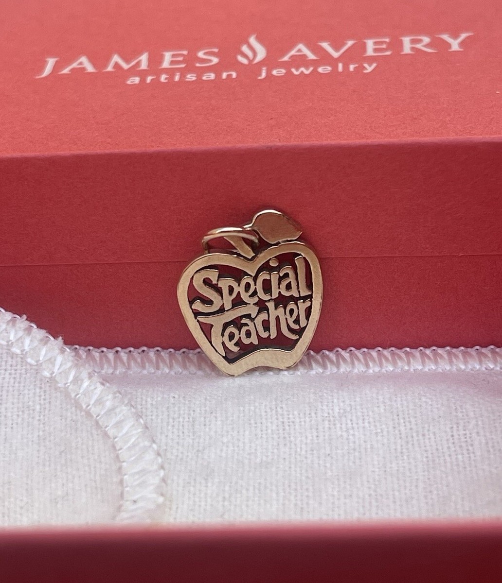 James Avery Retired Special Teacher 14k Yellow Gold Charm | eBay