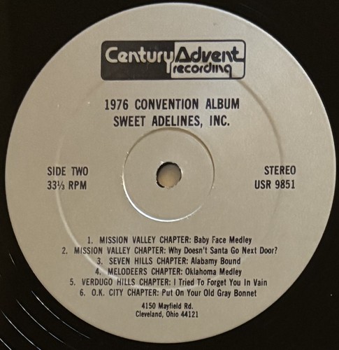Sweet Adelines * 1976 International Convention * LP Grade Near Mint (NM) - Picture 6 of 6