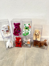 Lot of 8 Ty Beanie Babies Bears   International  Special Editions   Mint Condit