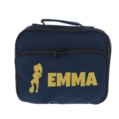 Borsa Pranzo Bambina Personalizzata Scuola Calcio Ragazza Design Isolata Pranzo Confezione - Foto 9 di 15