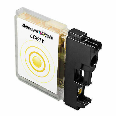 New Compatible LC61Y for Brother LC61 YELLOW Ink Cartridge MFC-255CW MFC-5895cw