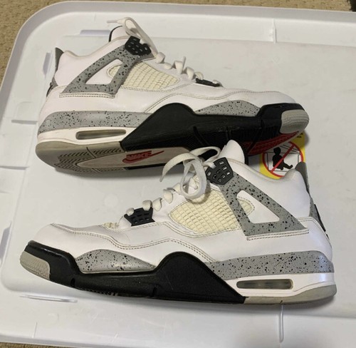 Nike Air Jordan 4 Retro Og White Cement 2016 Style # 840606-192 Size 12