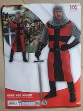 Mittelalterliches Ritter Kostüm Herren Kreuzritter Verkleidung Dark Age Karneval