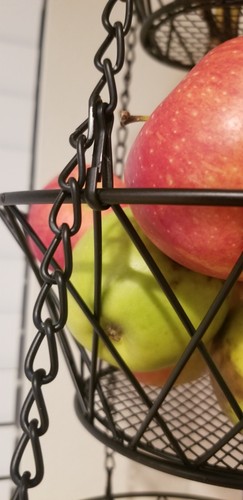 Scandinavian 3 Tier Hanging Fruit Basket Fruit Holder for Kitchen,NEW - Picture 12 of 12