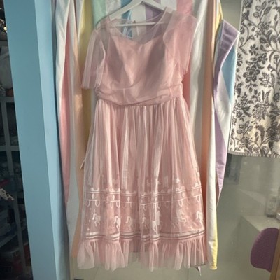 The Dress Shop Pink Carousel Horse Plus Size 22W Fit & Flare Party Dress