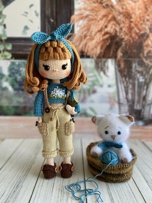 Dress Outfit Doll, Crochet Girl Amigurumi, Cute Handmade Doll