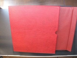 Lighthouse Used Spring Back Binder W Dust Cover Afrika Red