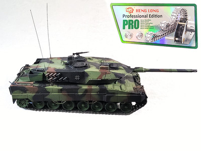 Heng Long PRO 1/16 Leopard 2A6 RC Tank 7.0 FULL Metal Upgrades 360 Recoil - RTR