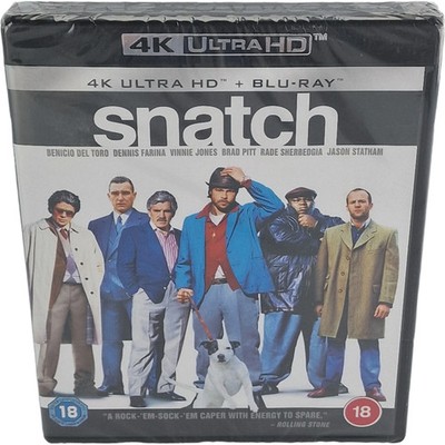 Snatch 4K Ultra HD + Blu-ray Benicio del Toro, Brad Pitt, Jason Statham B [-18]