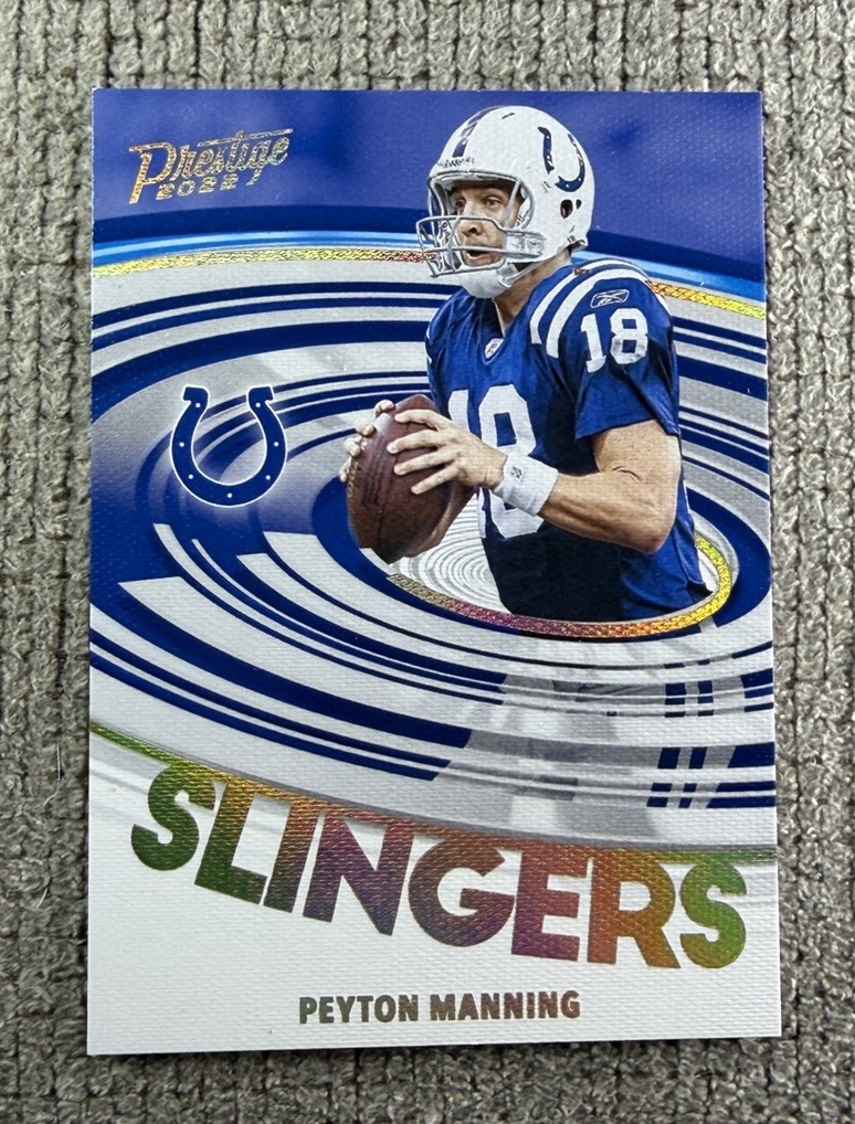 2022 Panini Prestige Peyton Manning #SL-20 Slingers Case Hit SSP Colts
