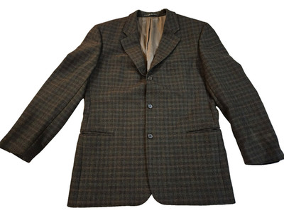 Hugo Boss Einstein Blazer 44R Brown 100% Virgin Lambswool 3 Button Sport Coat