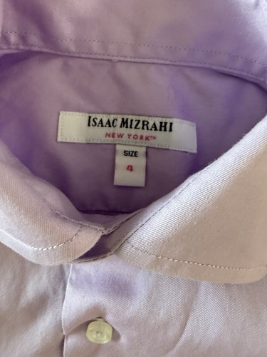 Isaac Mizrahi Hemd Größe 4 Baumwolle Lila - Bild 2 von 3