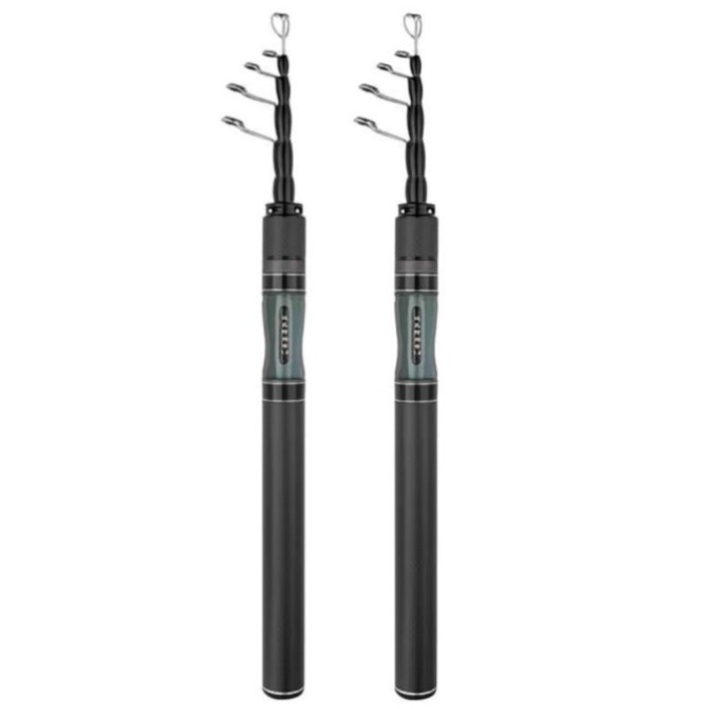 Carbon Fiber Telescopic Travel Spinning Fishing Rod