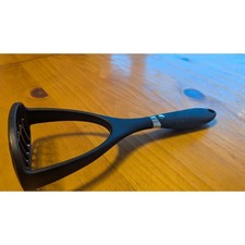 Black Nylon Potato Masher Non-Stick Safe Soft Grip Handle Kitchen Tool 11 Inch