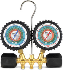 HCPRO Manifold Gauge Set R32 R290 R600 Hydrocarbon Refrigerant | Dual Scale F/C