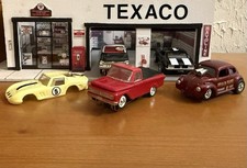 Vintage Resin H.O. Red  62 Ford F-100 Custom Cab Aurora Type Dash T-Jet Chassis