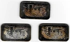 Lot of 3 Shields Mint 1 One Troy Ounce .999 Fine Silver Round Bar Bars