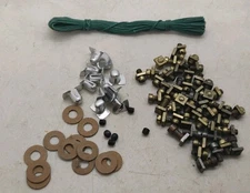 Vintage Meccano Erector Set Hank of String, Screws and Washers