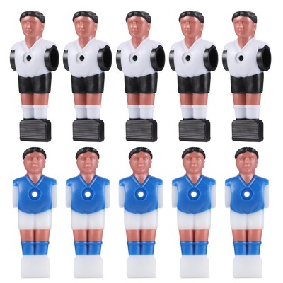  10 Pcs Tabletop Spiele Fußball Figuren Foosballspieler -Tischzubehör