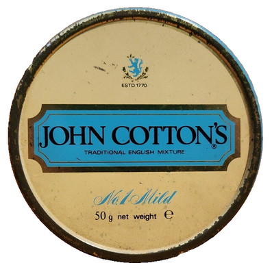 Vintage John Cotton's Traditional English Mixture No.1 Mild, Tobacco Tin, Empty