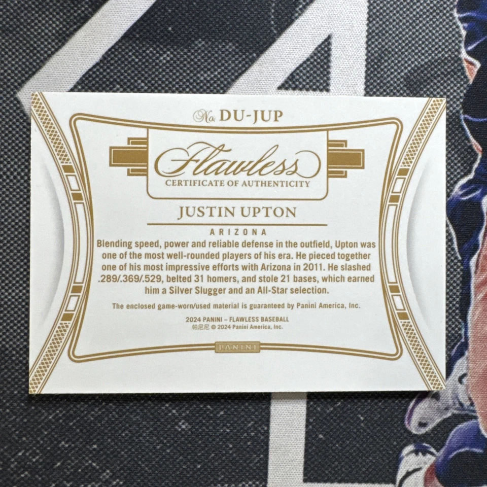 Parche de bate doble de béisbol impecable Justin Upton 2024 esmeralda/5 Foto 2 de 2