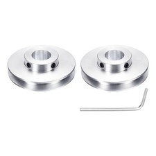2Pcs Single Groove Pulley, 17mm Fixed Bore 60mm Outer Diameter for 6mm Belt