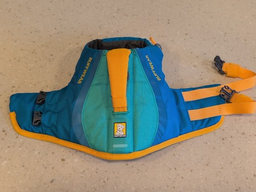 Ruffwear Float Coat Flotation Dog Life Jacket Swim Vest Size XXS Blue Dusk