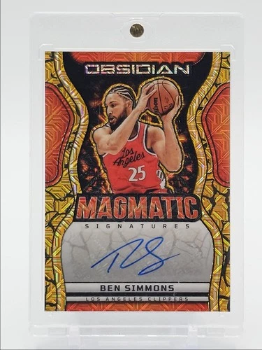 BEN SIMMONS 2024-25 OBSIDIAN MAGMATIC E ETCH GOLD FLOOD AUTO 01/10 Q3668