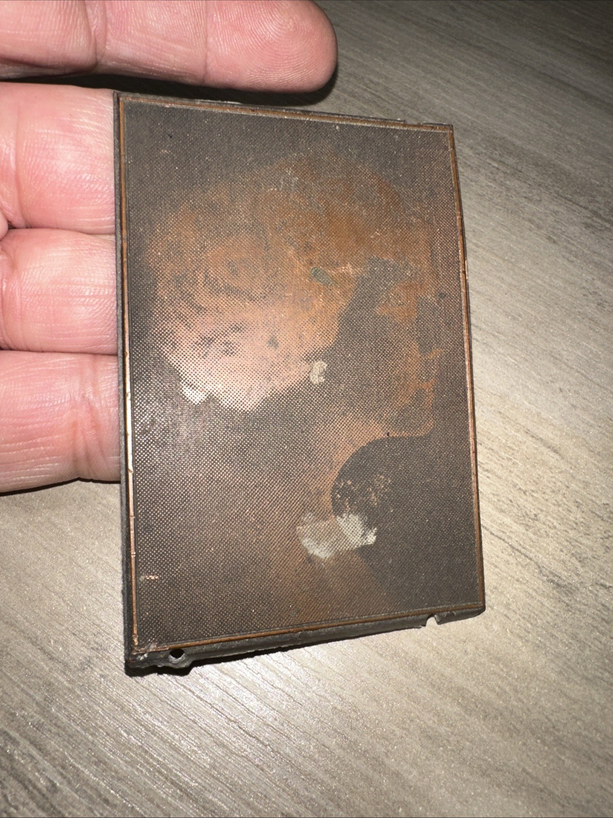 Printing Plate “ Side Profile Beautiful Woman “ 1930’s Era? Needs Wood Block