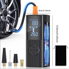 Portable Car Tire Inflator With Digital Pressure Gauge 210 Psi 22 Air Valves