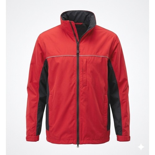 Timberland Performance Mens M Red Black Hood Windbreaker Jacket Coat Outer Shell