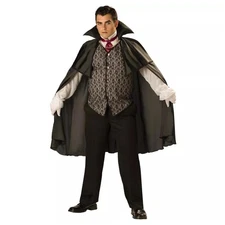Midnight Vampire Cape & Vest Designer Costume Adult XXX-Large