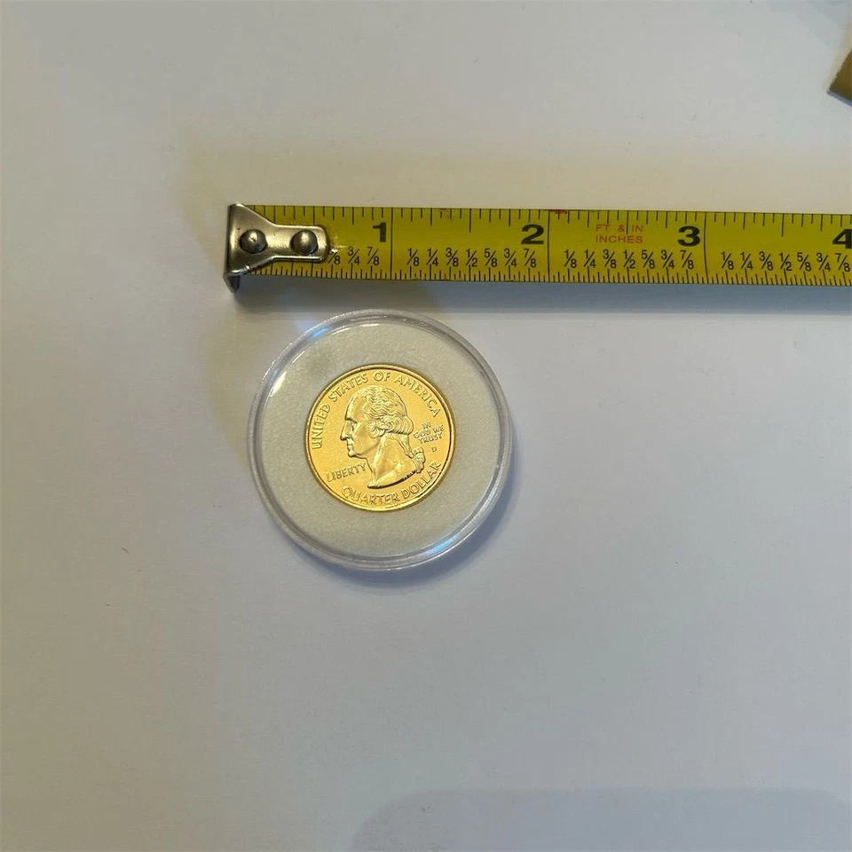 2006 Nebraska State Quarter 24K Gold Plated Denver Mint Uncirculated - Image 2 of 2