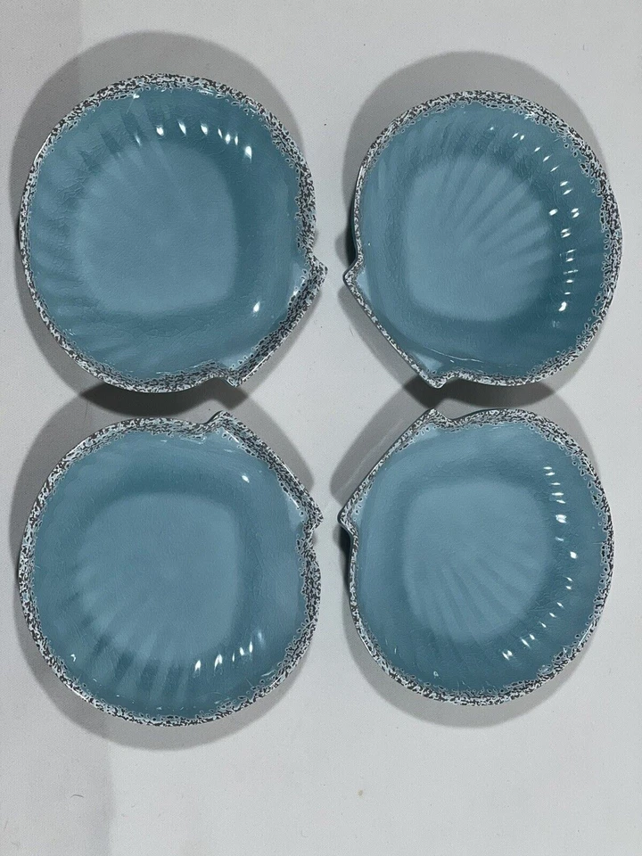 Juego de mini platos de postre/aperitivo acrílico Tag Living Seashell (4) Foto 4 de 4